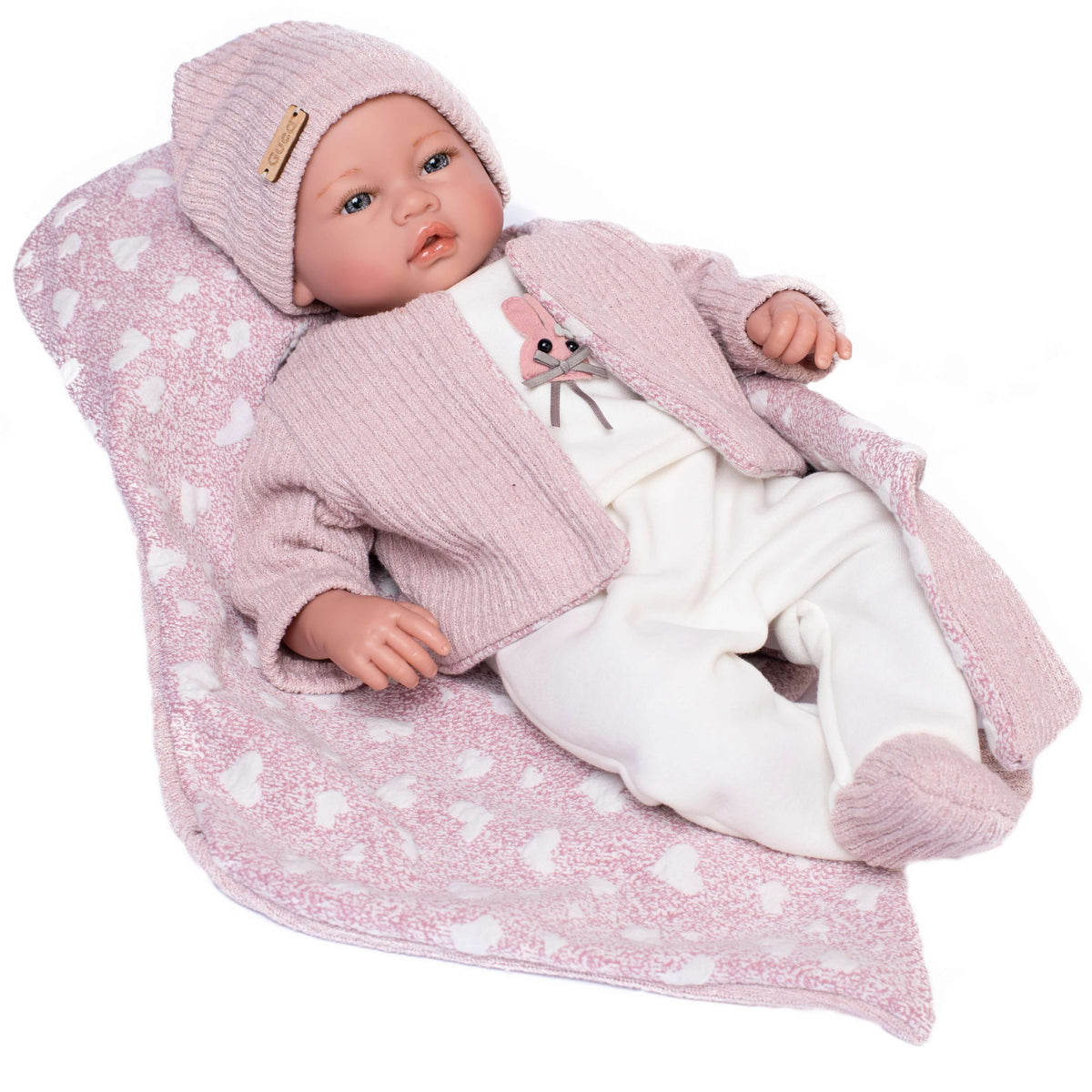 Poupée Reborn Capucine – 46 Cm, Vinyle, Réaliste, Fille, Made In France