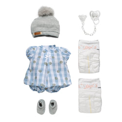 Tenue Bébé Reborn Petit Écossais