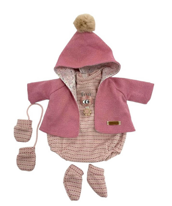 Tenue Bébé Reborn Rose Douillet